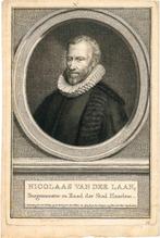 8 Ets Jacobus Houbraken van Nicolaas van der Laan, - 1760, Antiek en Kunst, Ophalen of Verzenden