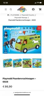 Playmobil paardentrailer 6928, Ophalen of Verzenden, Zo goed als nieuw