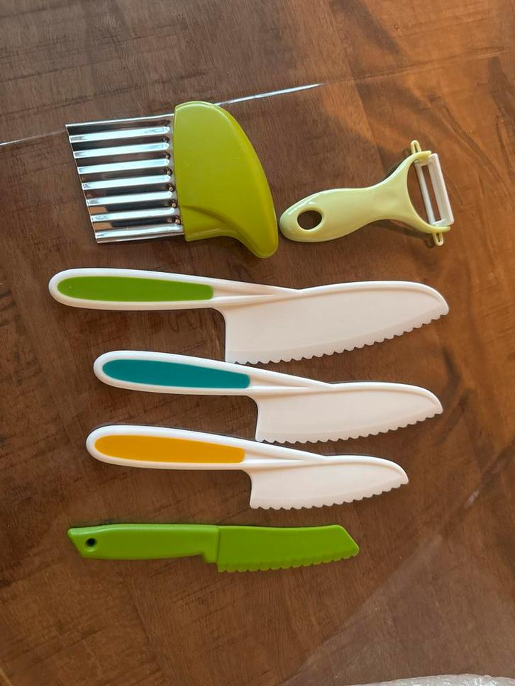 Kindvriendelijke Messen & Keukengerei Set - 6 Delig, Huis en Inrichting, Keuken | Bestek, Nieuw, Ophalen of Verzenden