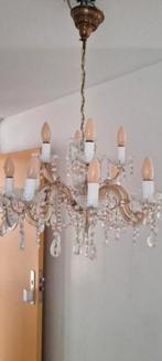 Te koop een mooie grote kristallen kroonluchter met 12 armen, Ophalen, Zo goed als nieuw