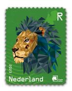 NL Crypto Stamp 2 – Leeuw - Groen, Postzegels en Munten, Postzegels | Nederland, Ophalen of Verzenden, Postfris