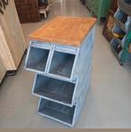 Industriële grutterskast - metalen kastje - vakkenkastje, Huis en Inrichting, Ophalen, Z, 50 tot 100 cm, X