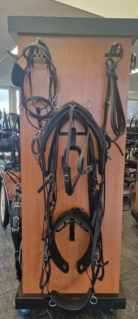 Enkelspan Tuig Arden Biothane Full Zwart, Dieren en Toebehoren, Paarden en Pony's | Hoofdstellen en Tuigage, Zo goed als nieuw