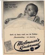 Borstvoeding.. en daarna MOLENAAR'S KINDERMEEL1952, Verzamelen, Merken en Reclamevoorwerpen, Verzenden, Zo goed als nieuw, Overige typen