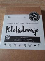 Kletsdoosje vol met vragen kaartjes., Hobby en Vrije tijd, Gezelschapsspellen | Kaartspellen, Ophalen of Verzenden, Zo goed als nieuw