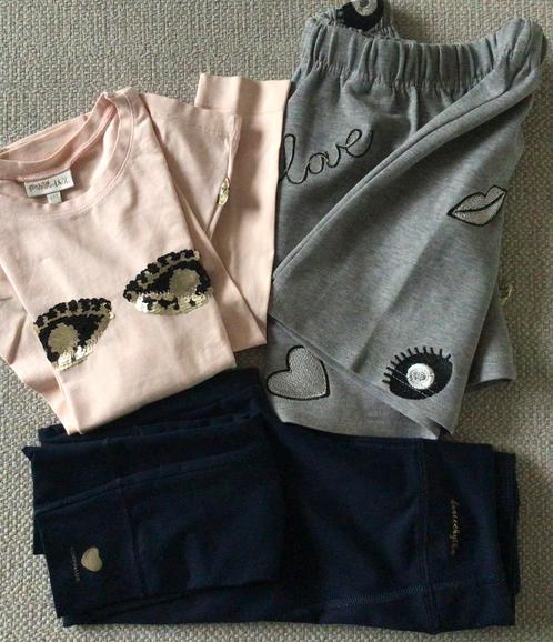 Pomp de Lux setje shirt + rok + legging meisjes 122 / 128, Kinderen en Baby's, Kinderkleding | Maat 122, Gebruikt, Meisje, Setje