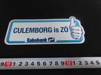 sticker CULEMBORG is Zó  Rabobank, Verzamelen, Stickers, Ophalen, Zo goed als nieuw