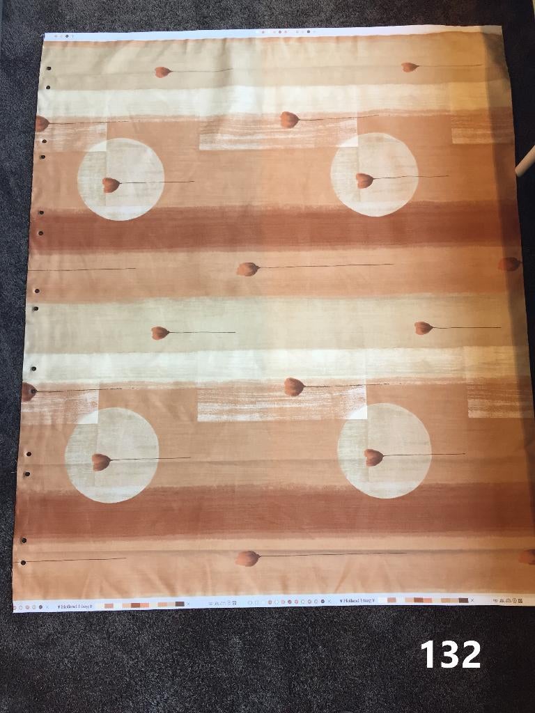 Lap stof zand 110 x 140 cm HH Cosenza gordijnstof, Bruin, Ophalen of Verzenden, Zo goed als nieuw, 30 tot 120 cm