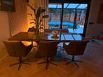 Complete eetset te koop (Goossens Interieur), Huis en Inrichting, Tafels | Eettafels, 200 cm of meer, Ophalen of Verzenden, Zo goed als nieuw