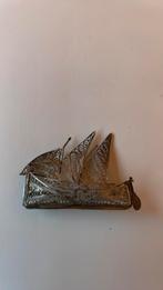 Filigraine zilveren zeilboot broche, Sieraden, Tassen en Uiterlijk, Antieke sieraden, Ophalen of Verzenden, Zilver, Broche