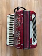 Te koop - Vintage accordeon, Muziek en Instrumenten, Accordeons, Ophalen, Gebruikt, Toetsaccordeon, Met riemen