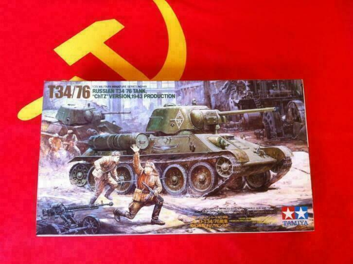 Tamiya soviet T34/76 "ChTZ" Vers.  1/35 **149, Hobby en Vrije tijd, Modelbouw | Auto's en Voertuigen, Nieuw, 1:32 tot 1:50, Italeri