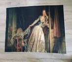 Stof paneel The Stolen Kiss, 1787 van Jean-Honoré Fragonard, Overige kleuren, Ophalen of Verzenden, Zo goed als nieuw, 30 tot 120 cm