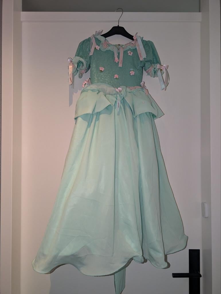 Feeën jurk uit de Efteling met hoepel en schoentjes, Ophalen of Verzenden, Zo goed als nieuw, 110 t/m 116, Meisje