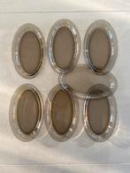 Vintage Ovale Schaaltjes rookglas Arcoroc France, Huis en Inrichting, Keuken | Servies, Verzenden