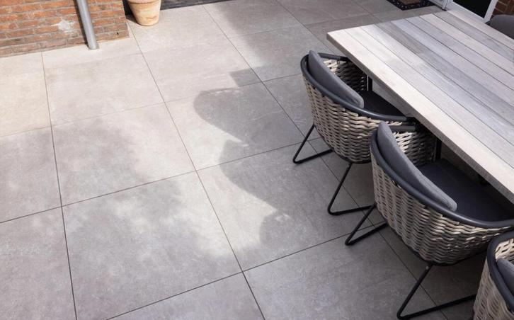 5x Keramische buitentegels MBI GeoCeramica Cemento 90x90cm, Tuin en Terras, Tegels en Klinkers, Nieuw, Terrastegels, Keramiek