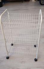 Te koop witte keuken trollie / groente wagentje 63 cm hoog, Ophalen of Verzenden