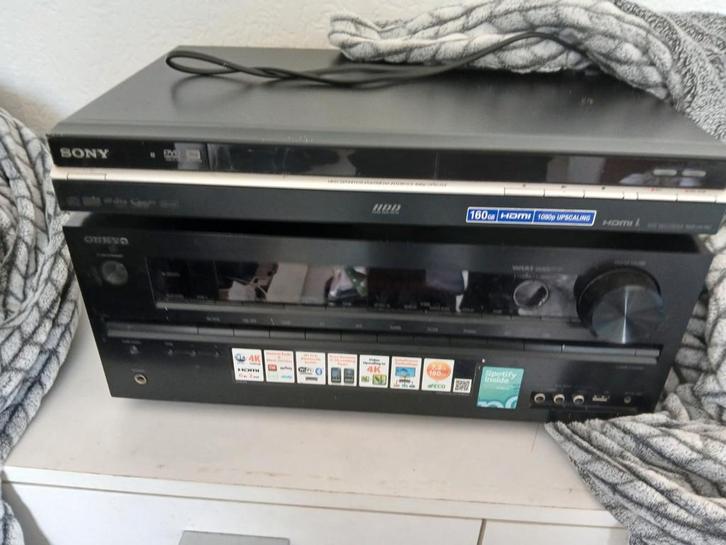 Boston Acoustics Speakers + Receiver & DVD Speler, Audio, Tv en Foto, Luidsprekers, Gebruikt, Front, Rear of Stereo speakers, 120 watt of meer