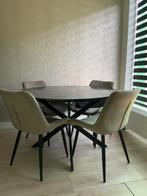 Eettafel echt marmer, Huis en Inrichting, Ophalen, Zo goed als nieuw, Rond, 100 tot 150 cm