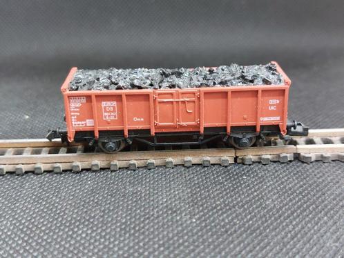 Fleischmann 8205 - Hochbordwagen E55 met kolenlading(13512), Hobby en Vrije tijd, Modeltreinen | N-Spoor, Gebruikt, Wagon, Gelijkstroom