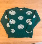 Zachte groene trui met smileys maat 158/164, Kinderen en Baby's, Kinderkleding | Maat 158, Ophalen of Verzenden, Zo goed als nieuw