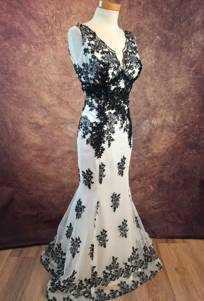 Supergave avondjurk bruidsjurk trouwjurk mt 36, Kleding | Dames, Gelegenheidskleding, Zo goed als nieuw, Galajurk, Maat 36 (S)