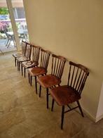 6 vintage keukenstoelen, Ophalen, Gebruikt