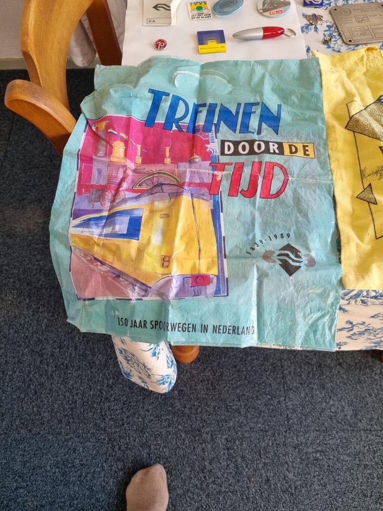 Treinen door de Tijd Tas + diverse accessoires., Verzamelen, Spoorwegen en Tramwegen, Ophalen of Verzenden, Zo goed als nieuw