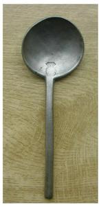 Antieke lepel met wapen., Ophalen of Verzenden