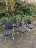 6 eetkamerstoelen (vintage/Gispen?/industrieel), Ophalen, Gebruikt, Metaal, Vijf, Zes of meer stoelen