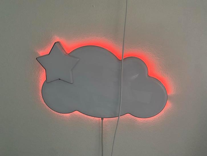 Leuke Kinderkamer Lamp Wolk & Ster, Kinderen en Baby's, Kinderkamer | Inrichting en Decoratie, Zo goed als nieuw, Lamp, Ophalen