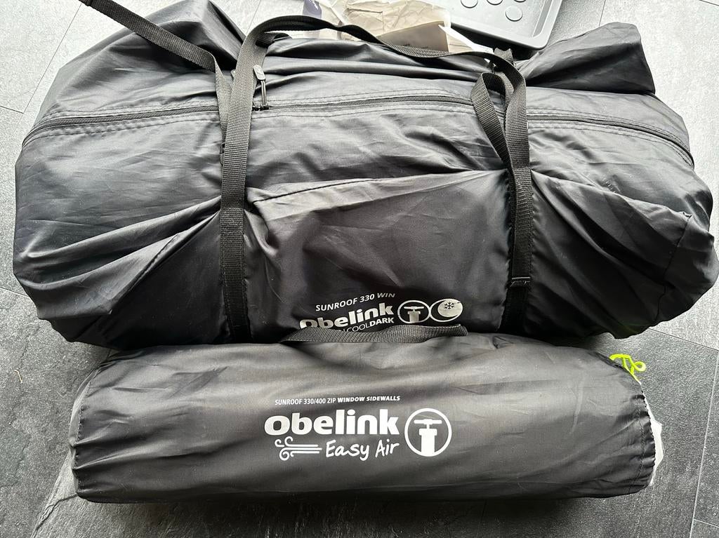 Obelink Sunroof 330 Easy Air Cooldark + Zijwanden, Ophalen, Zo goed als nieuw, Overige merken