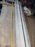 Zonnescherm 2.50m - Wit/Groen Doek, Doe-het-zelf en Verbouw, Plinten en Afwerking, Overige materialen, Gebruikt, Overige typen