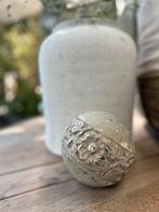 Grote houtgestoken decoratie bal bloem, Ophalen of Verzenden