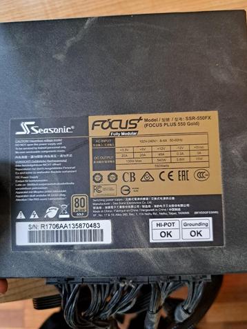 Seasonic FOCUS Plus Series 550W  beschikbaar voor biedingen