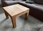 Bijzettafel - Teak, Huis en Inrichting, Ophalen, 50 tot 100 cm, Vierkant, Zo goed als nieuw