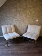 Twee Fie fauteuils ribstof zand gebruikte staat van WOOOD, Huis en Inrichting, Ophalen, Minder dan 50 cm, Gebruikt, Minder dan 75 cm
