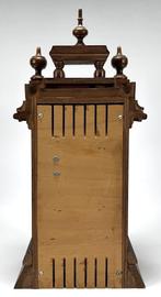 684. Houten mantelklok, eind 19e eeuw, Huis en Inrichting, Ophalen of Verzenden, Wandklok