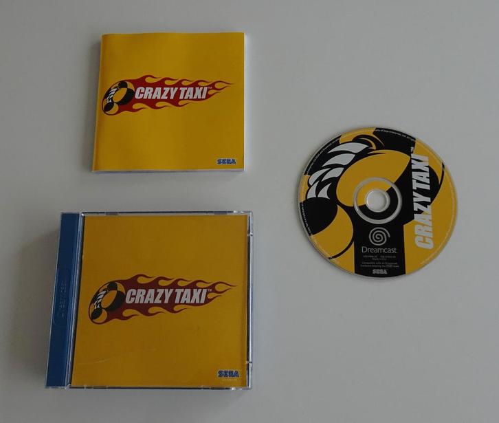 Crazy Taxi compleet voor Sega Dreamcast, Spelcomputers en Games, Games | Sega, Zo goed als nieuw, Saturn of Dreamcast, Racen en Vliegen
