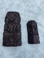 Houten Beelden Indonesië (Bali) Houtsnijwerk Set van 2 stuks, Antiek en Kunst, Ophalen of Verzenden
