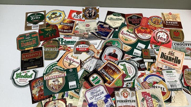 Partij bier etiketten UPDATE, Verzamelen, Biermerken, Zo goed als nieuw, Overige typen, Overige merken, Ophalen of Verzenden