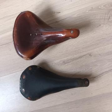 racefiets zadels leder brooks swift en Lepper oldtimer beschikbaar voor biedingen