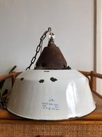 Industriele fabrieks lamp origineel, Huis en Inrichting, Lampen | Hanglampen, Ophalen, Gebruikt, Metaal, Minder dan 50 cm