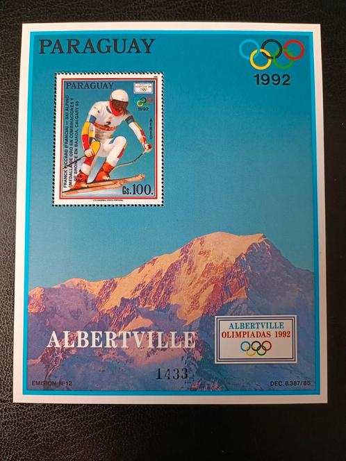 Paraguay 1990 Olympische spelen, Postzegels en Munten, Postzegels | Amerika, Postfris, Zuid-Amerika, Ophalen of Verzenden