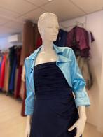 lichtblauwe bolero satijn maat 38 t/m 52, Overige typen, Blauw, Maat 46/48 (XL) of groter, Nieuw