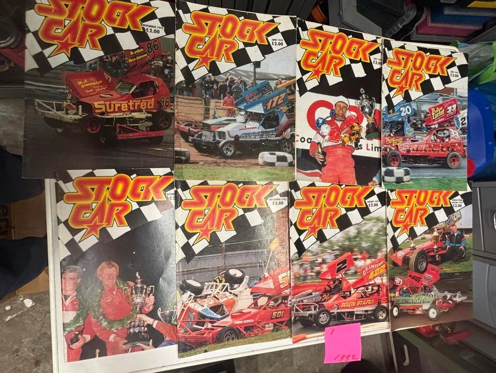 Stockcar f1 tijdschriften 8x 1992, Ophalen of Verzenden, Gelezen, Algemeen