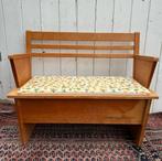 Vintage kinderbankje bankje hout klepbankje, Antiek en Kunst, Curiosa en Brocante, Ophalen