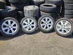 ☑️ 4x100 Peugeot iON breedset velgen met zomerbanden 15 inch, Ophalen