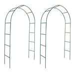 2x Rozenboog rozen boog tuinboog staal groen GRATIS BEZORGD!, Tuin en Terras, Met poort, Verzenden, Nieuw, Sierhekwerk
