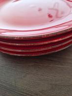 Tavola servies rood, Huis en Inrichting, Keuken | Servies, Ophalen, Gebruikt, Bord(en), Effen